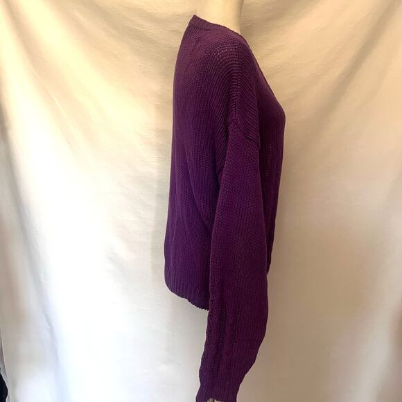 Vintage 90s Patsy's Place Cable Knit Cardigan Womens Sweater Small Y2K Preppy - Picture 4 of 13